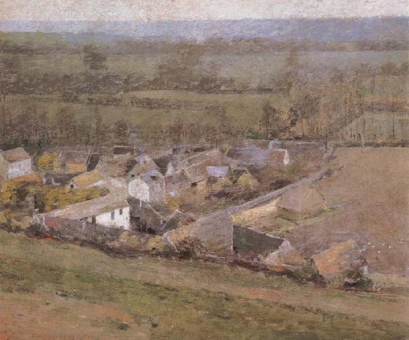 Theodore Robinson Bird-s-Eye  View Giverny France